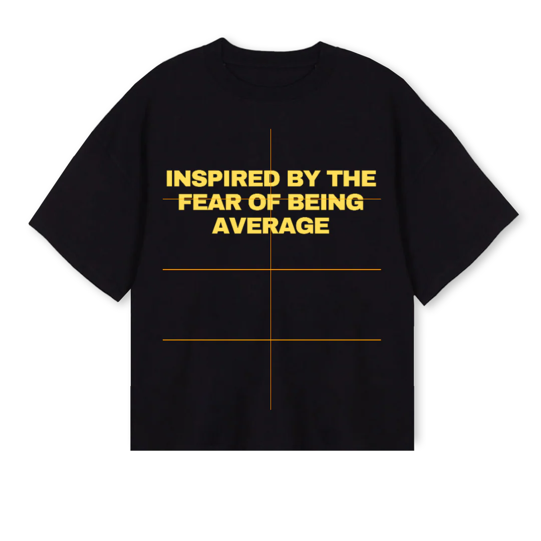 FOBA Black Oversized Boxy Tee.