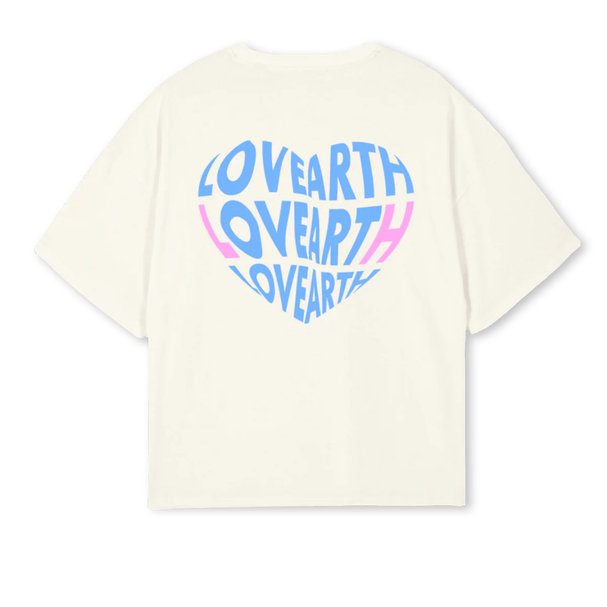 FOCUSONTHEGOODCREAM Cream Oversized Boxy Tee. - Image 2