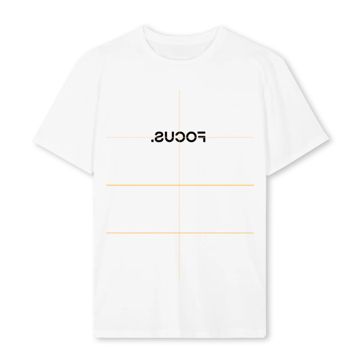 FOCUSTEE White Regular Tee.