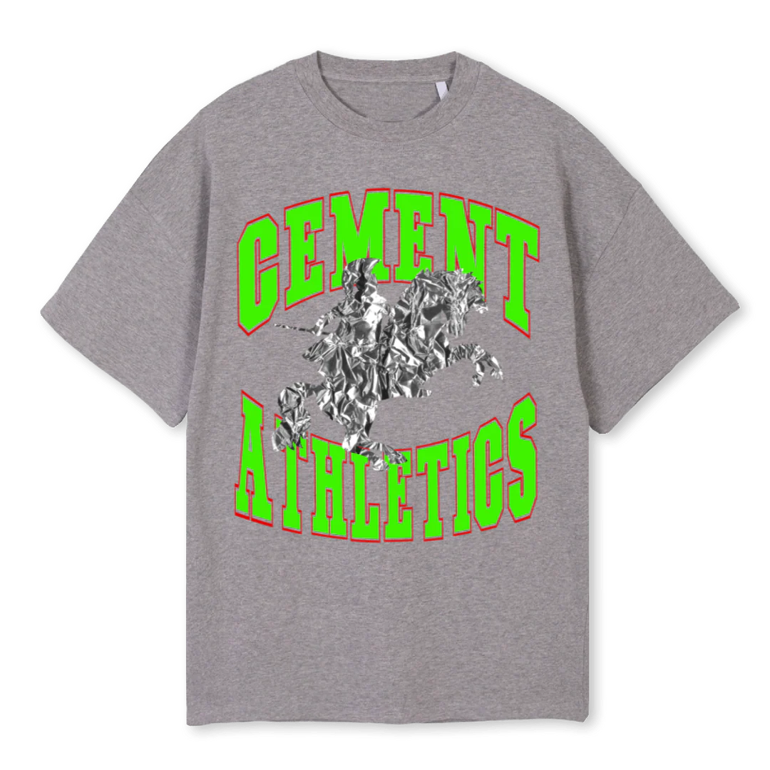 FOIL Grey Marl Oversized Tee.