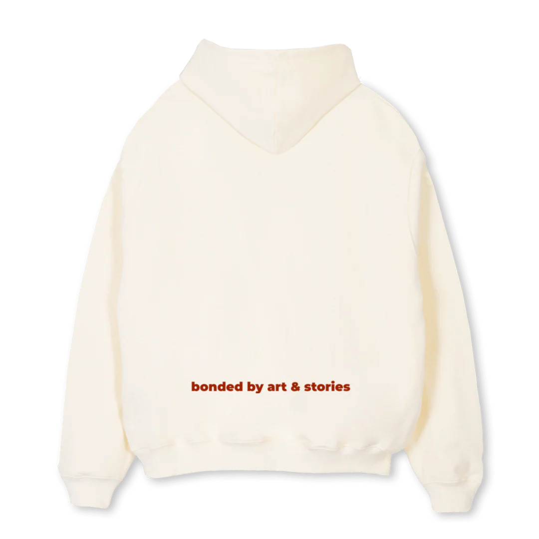 FOLK Cream Oversized Hoodie. - Image 2