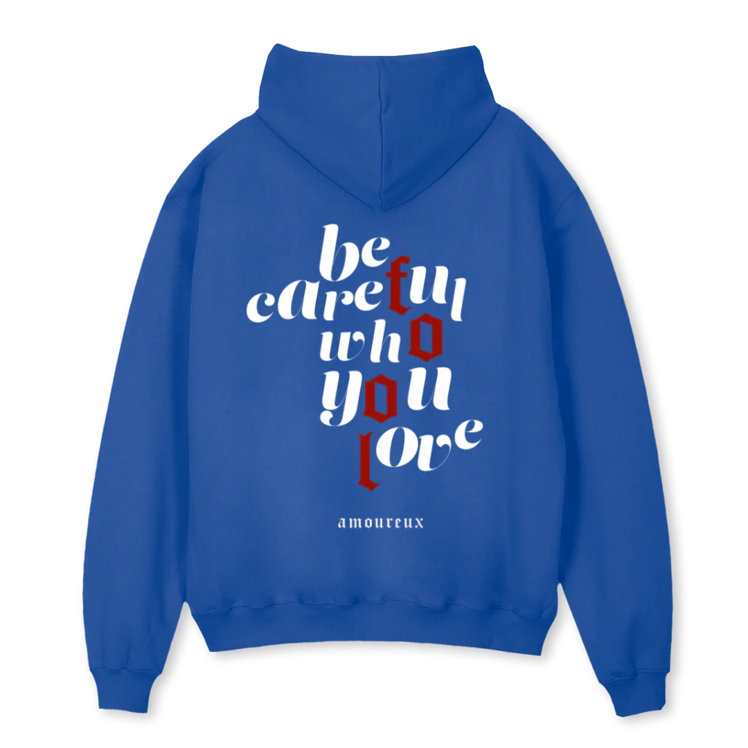 FOOLHOODED Cobalt Blue Oversized Hoodie. - Image 2