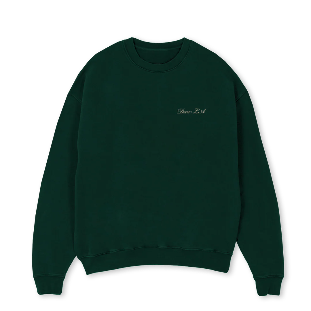FORESTCREW Wild Green Oversized Crewneck Sweater.