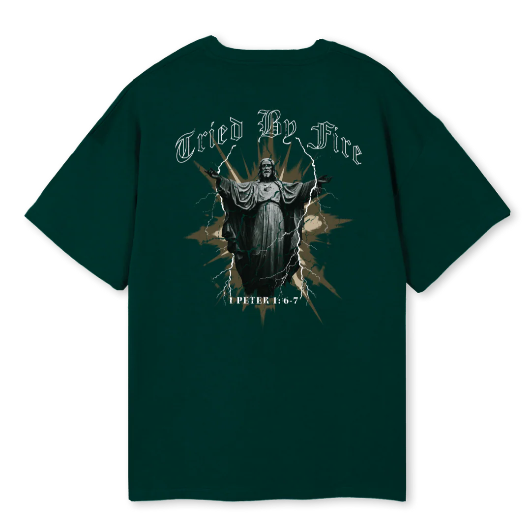 FORESTGREENTEE Wild Green Oversized Tee. - Image 2