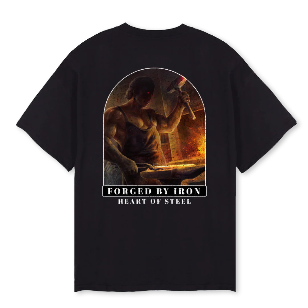 FORGED Black Oversized Tee. - Image 2