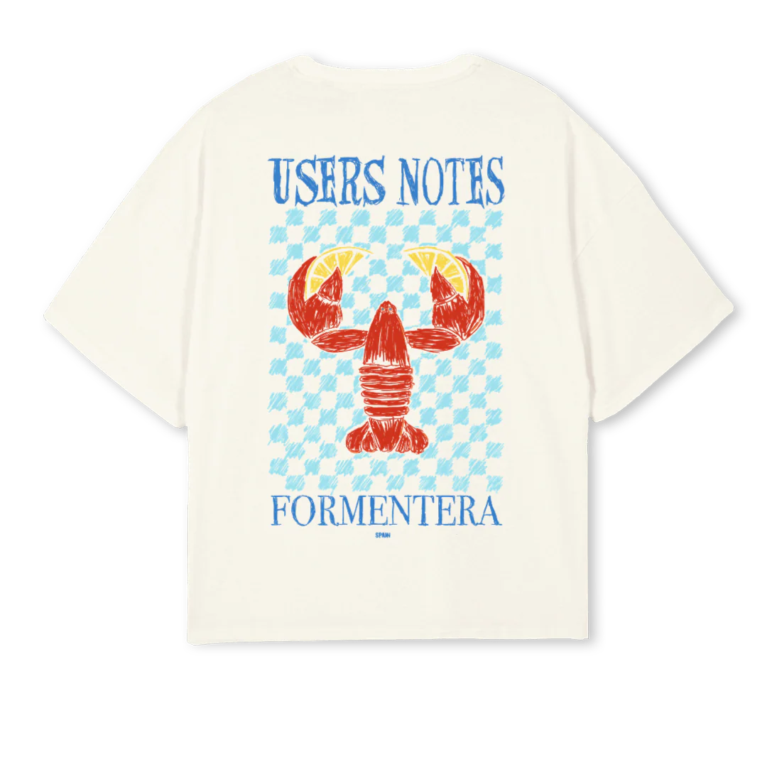 FORMENTERA Cream Oversized Boxy Tee. - Image 2