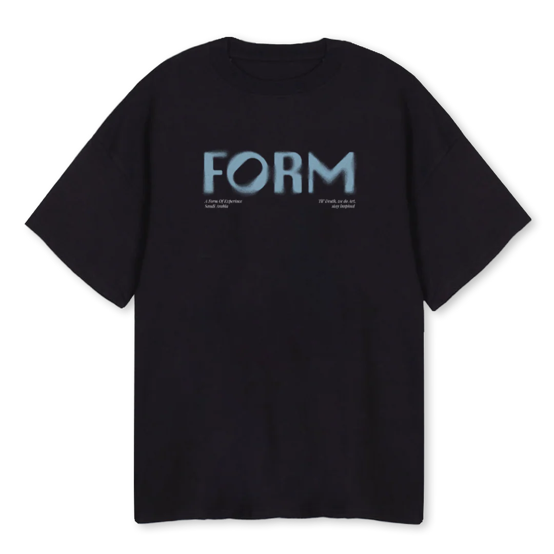 FORMSSBLACK Black Oversized Tee.