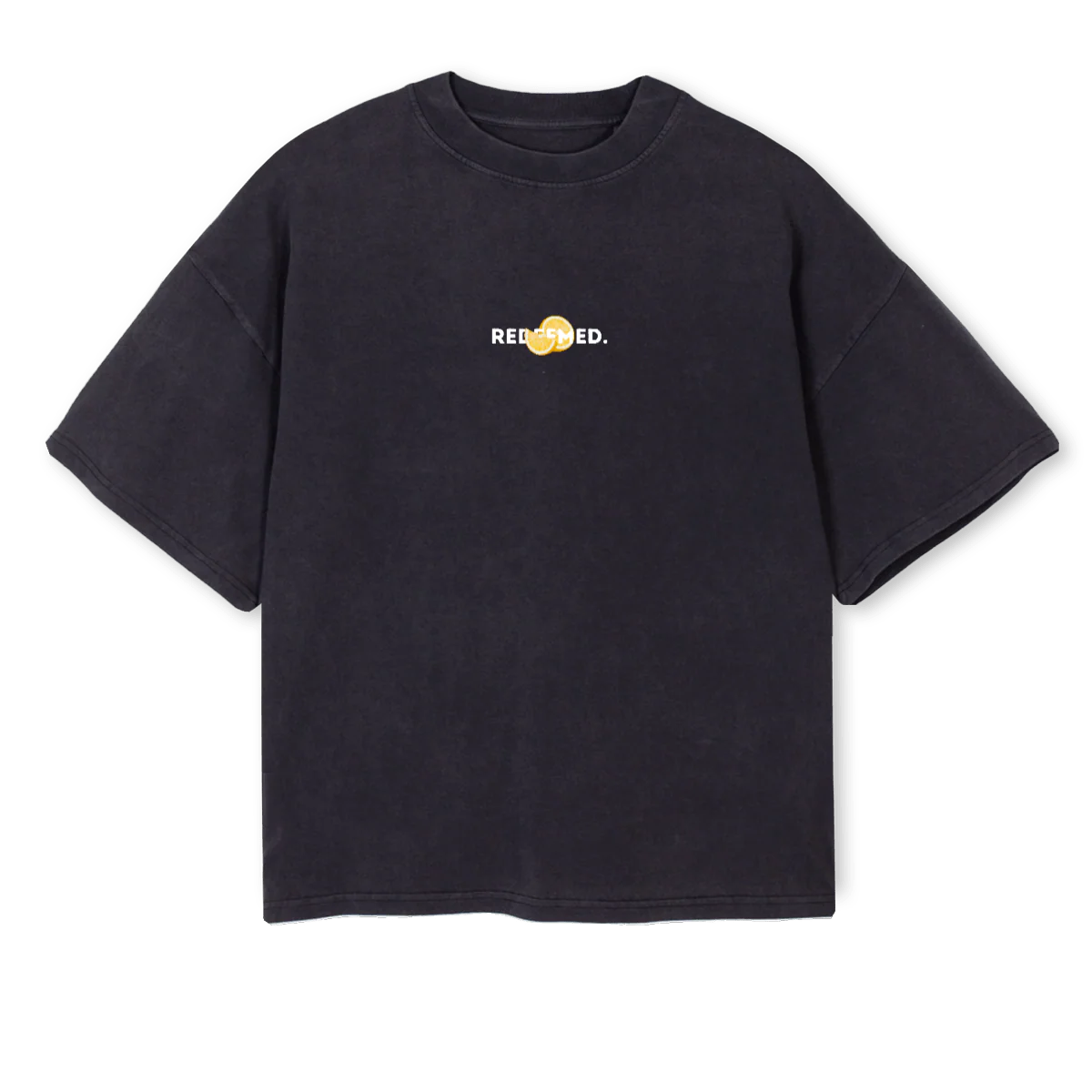FOTSLEMONBLACK Vintage Black Oversized Boxy Tee.