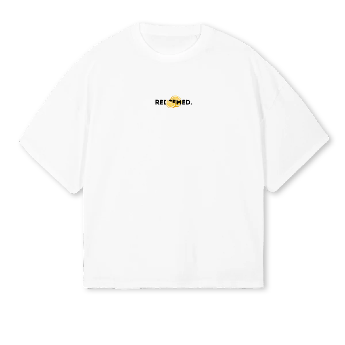 FOTSLEMONWHITE White Oversized Boxy Tee.