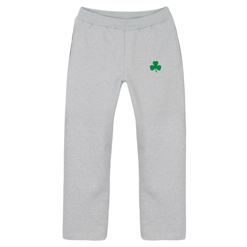 FRGL GPAN Light Grey Marl Straight-Leg Relaxed Sweatpants.