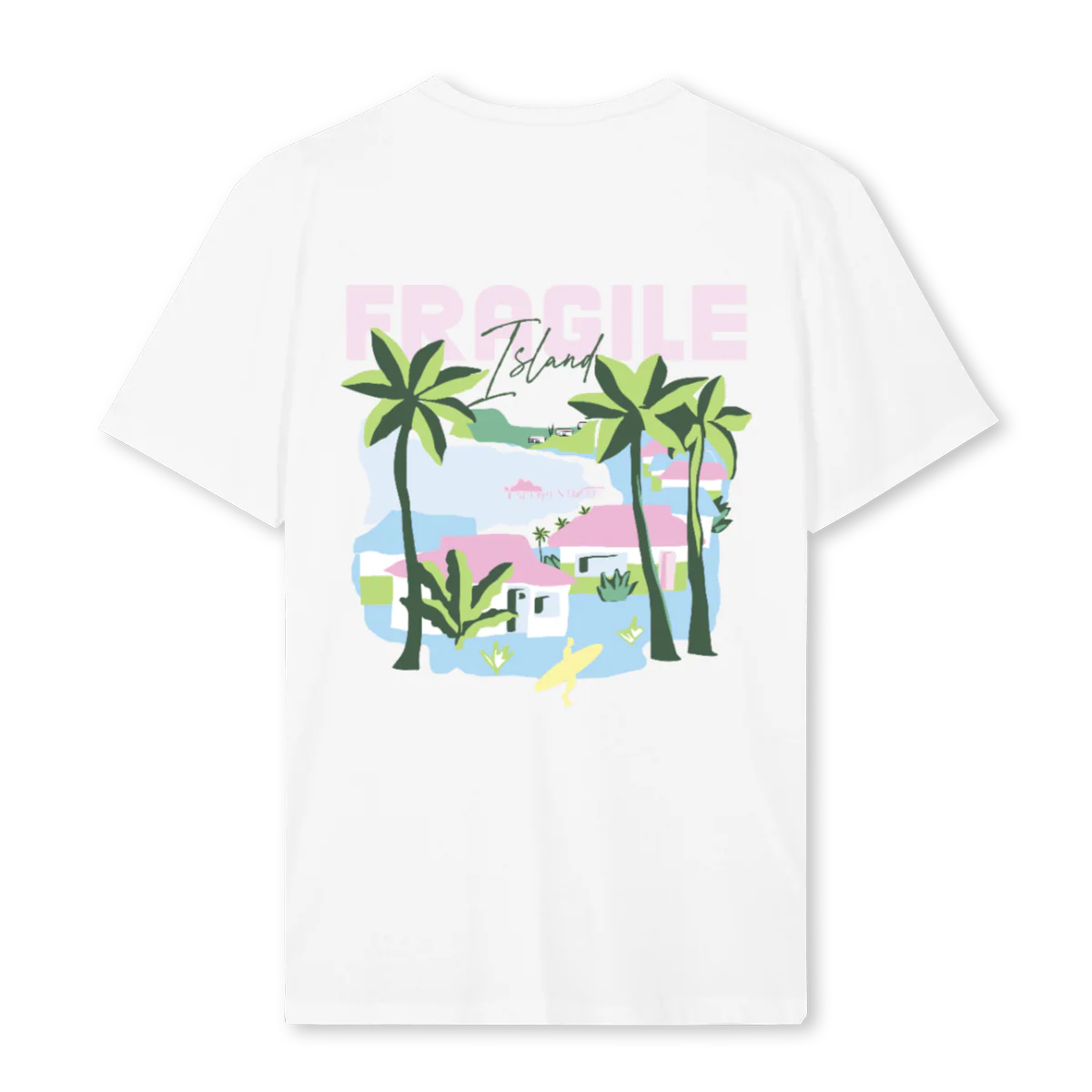 FRGL ISLND White Regular Tee. - Image 2