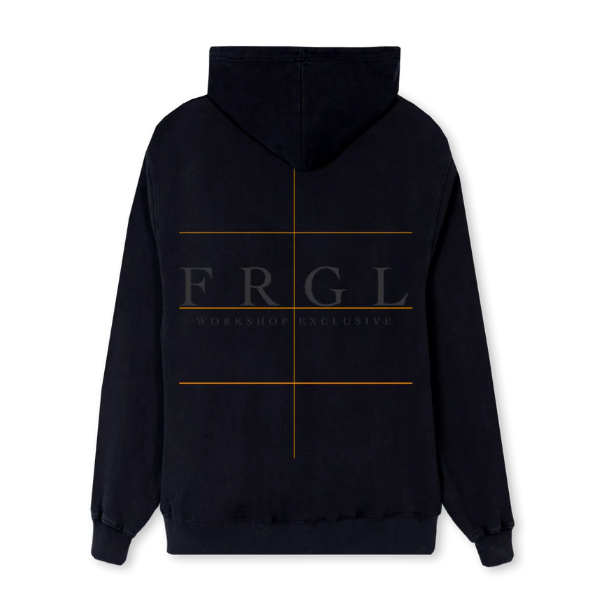 FRGL NORMAL Black Regular Hoodie. - Image 2