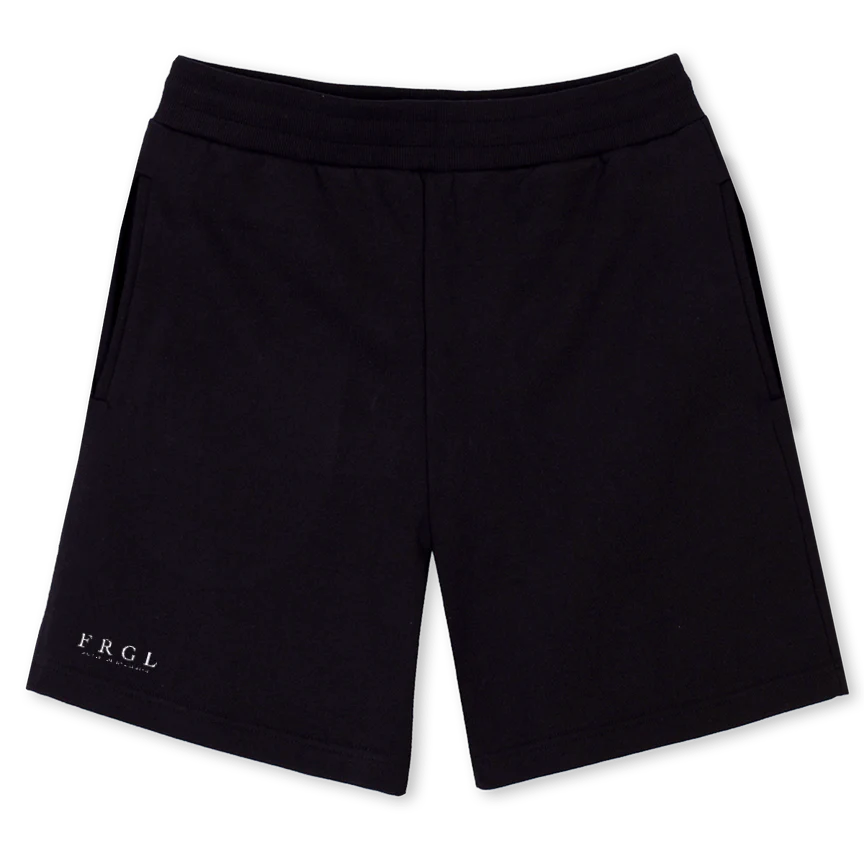 FRGL SHORTT Black Relaxed Sweatshorts.