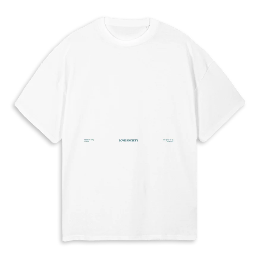 LOCALANYWHEREUNO_W White Oversized Tee