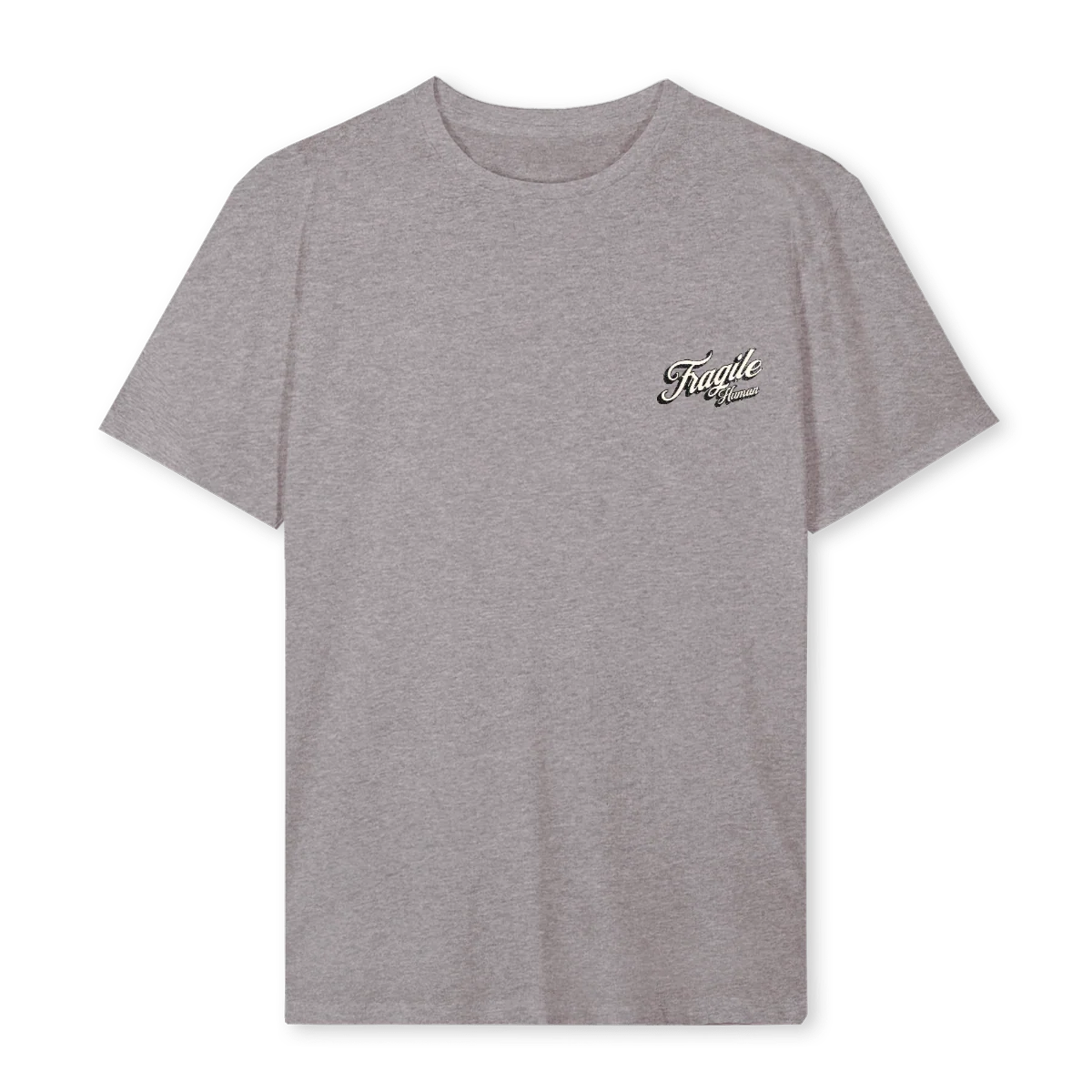 FRGL VNTG LOG Grey Marl Regular Tee.
