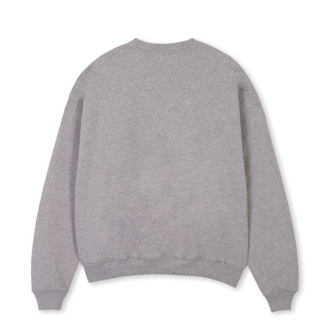 FRIENDS VERSIONONE Grey Marl Oversized Crewneck Sweater. - Image 2