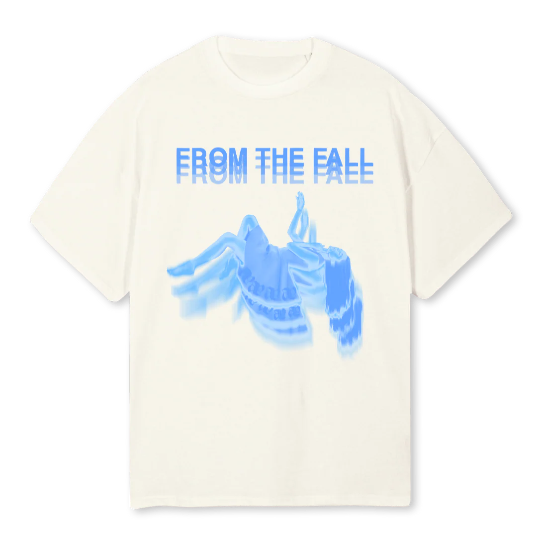 FROM THE FALL Cream Oversized Tee.