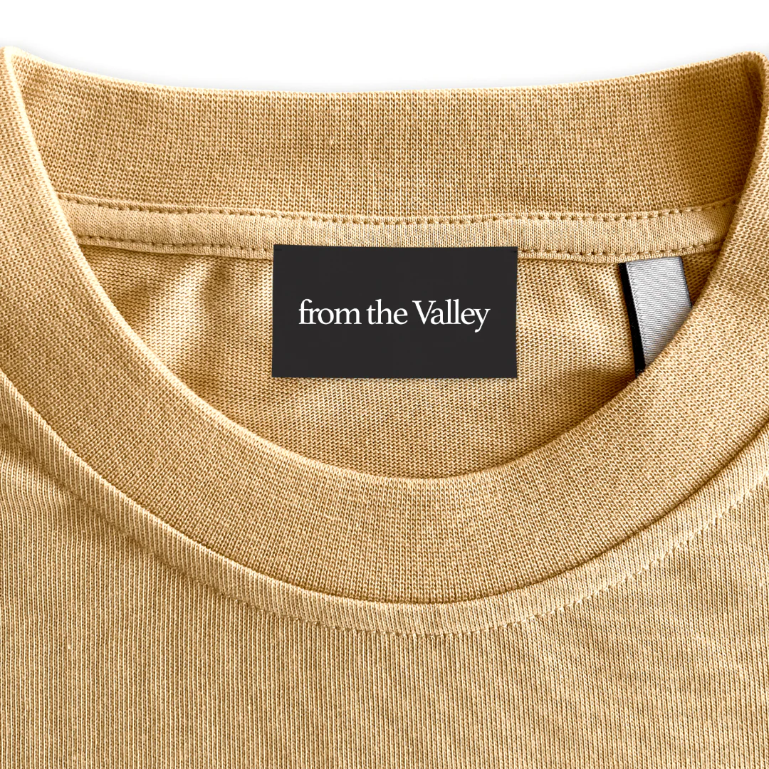 FROM THE VALLEY Custom Neck Label.