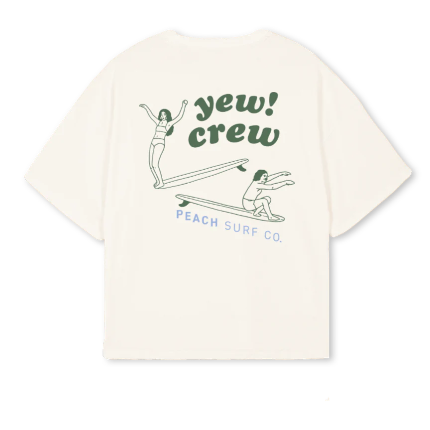 FRONTBACKGREENBLUE Vintage White Oversized Boxy Tee. - Image 2