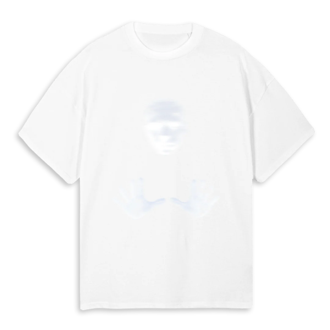 FRVBLND GHOST FACE T White Oversized Tee.
