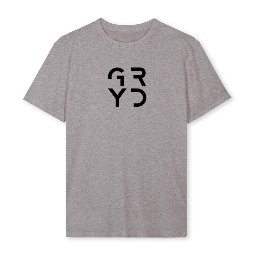 BLACKTEESTACKED_GM Grey Marl Regular Tee