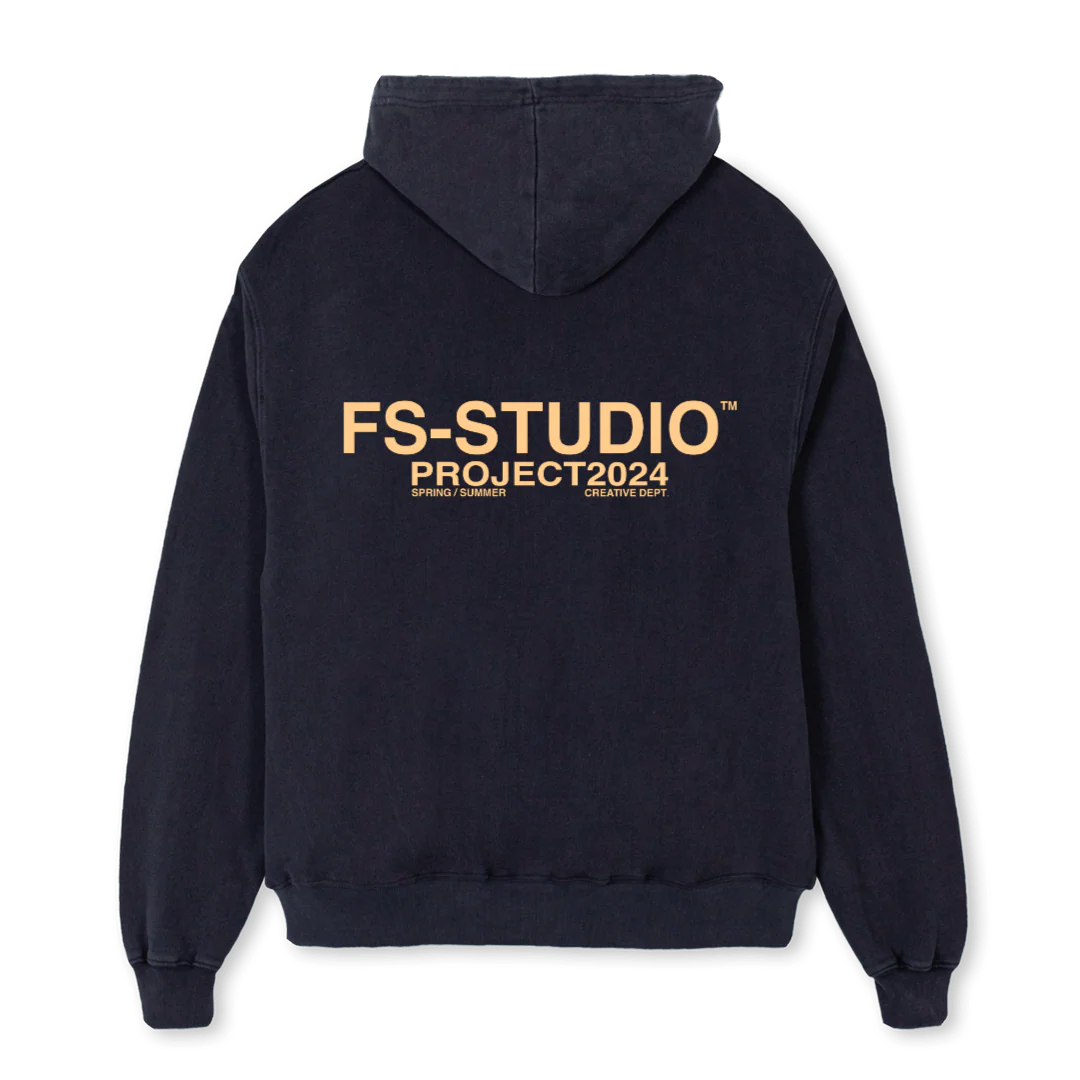 FSSHOODIEVNTGEBBEIGE Vintage Black Oversized Hoodie. - Image 2