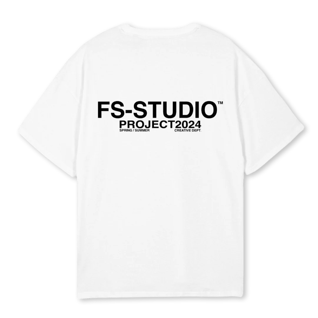 FSSTEEWHITEBLACK White Oversized Tee. - Image 2