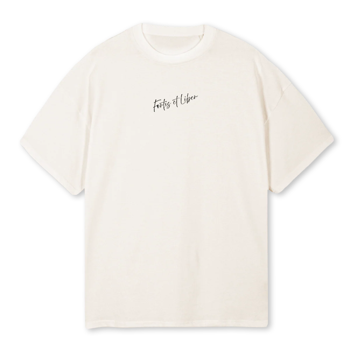 FTBLACKONWHITE Vintage White Oversized Tee.