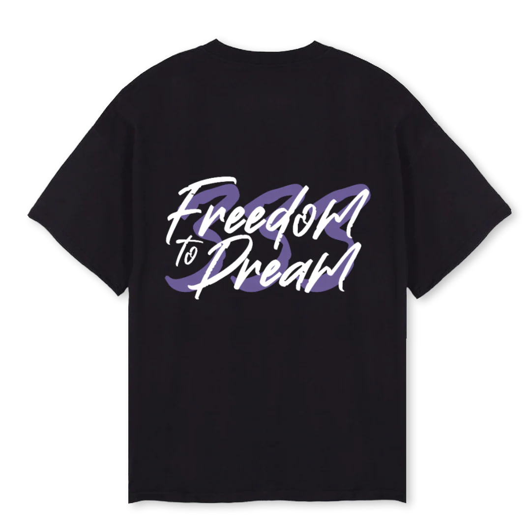 FTDOVSZ ULTRA VIOLET Black Oversized Tee. - Image 2
