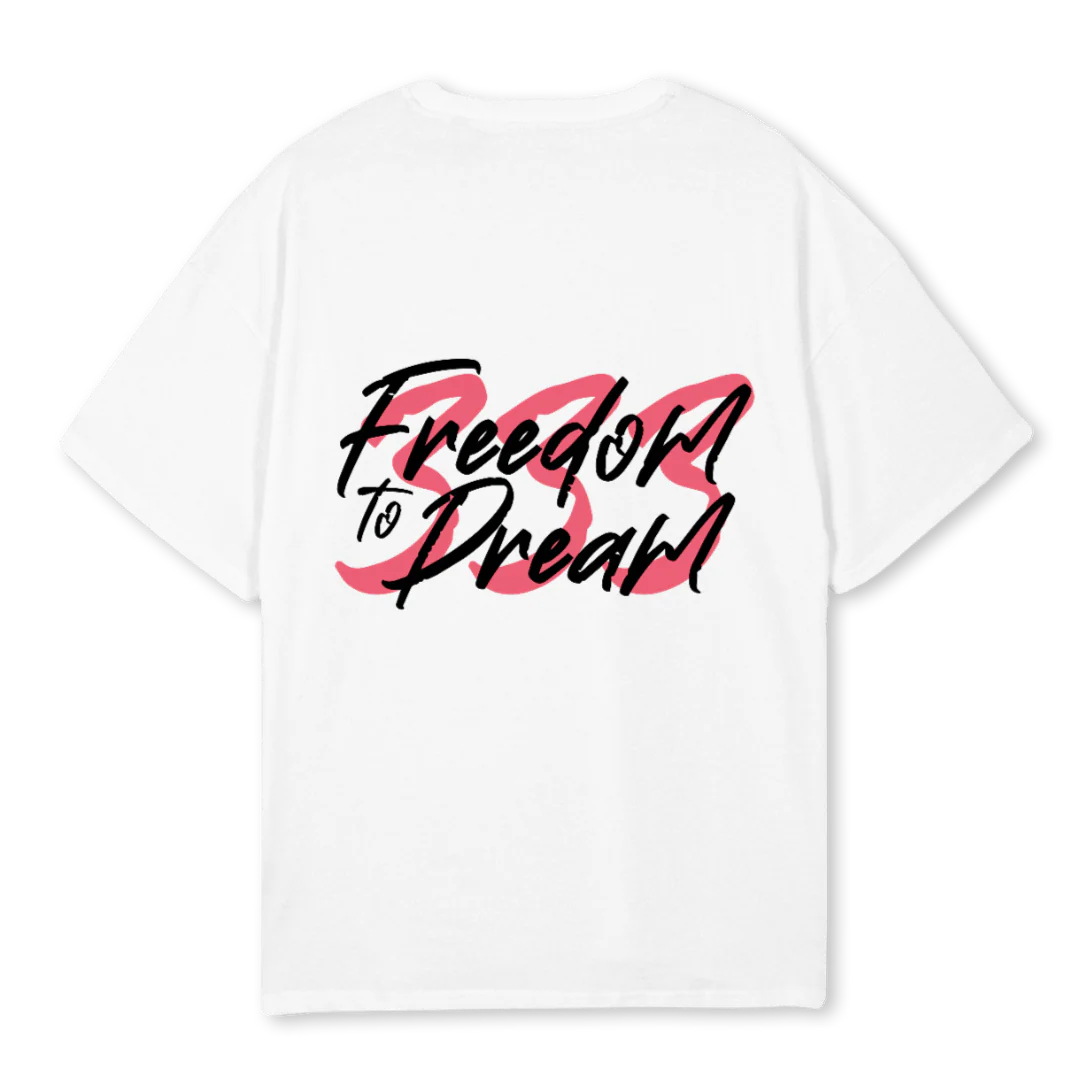 FTDOVSZCORALPARADISE White Oversized Tee. - Image 2