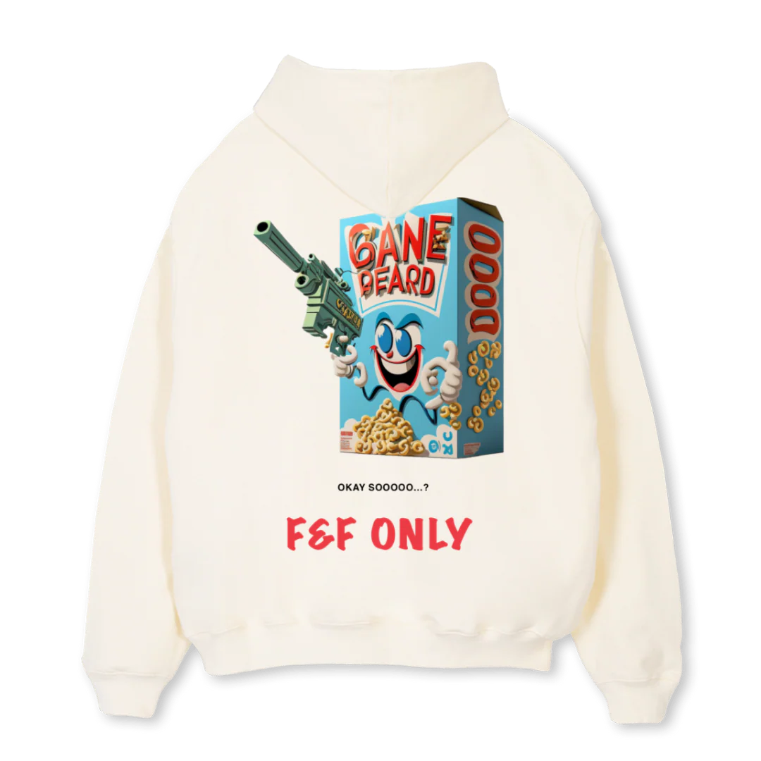 FUDGE FF Cream Oversized Hoodie. - Image 2