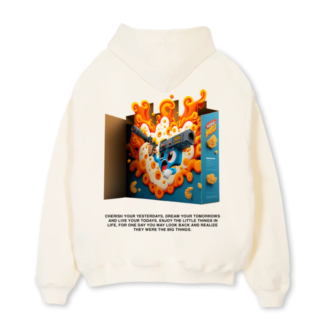 FUDGE SP Cream Oversized Hoodie. - Image 2
