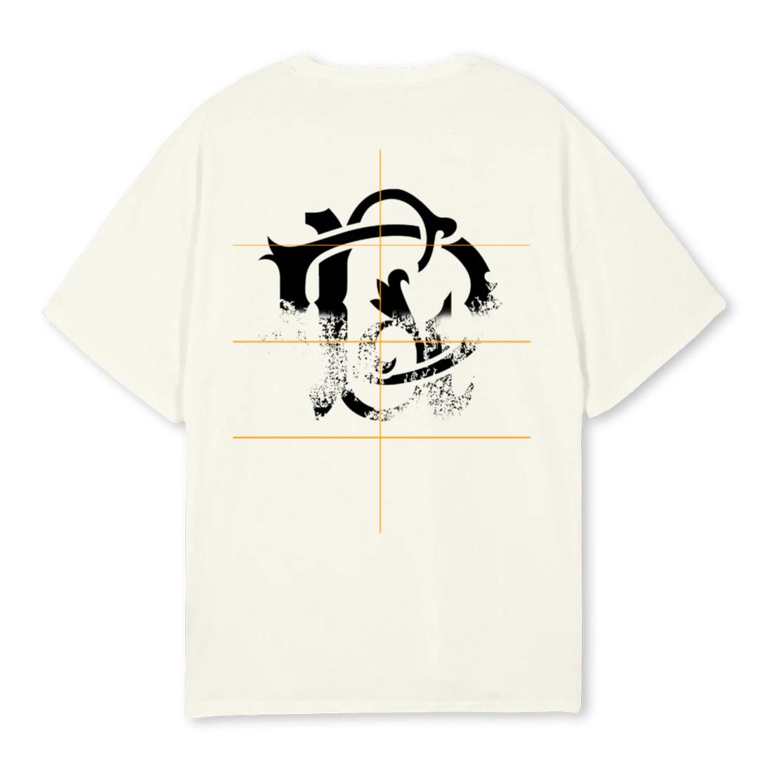 FUDL Cream Oversized Tee. - Image 2