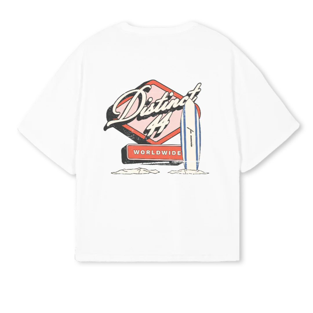FUN MEMORIES White Oversized Boxy Tee. - Image 2