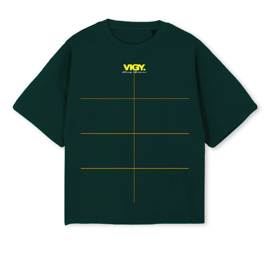 FUNDAMENTALGREEN Wild Green Oversized Boxy Tee.