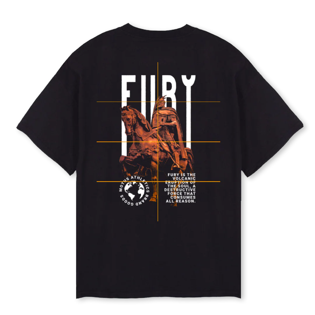FURYOVERSIZED Black Oversized Tee. - Image 2