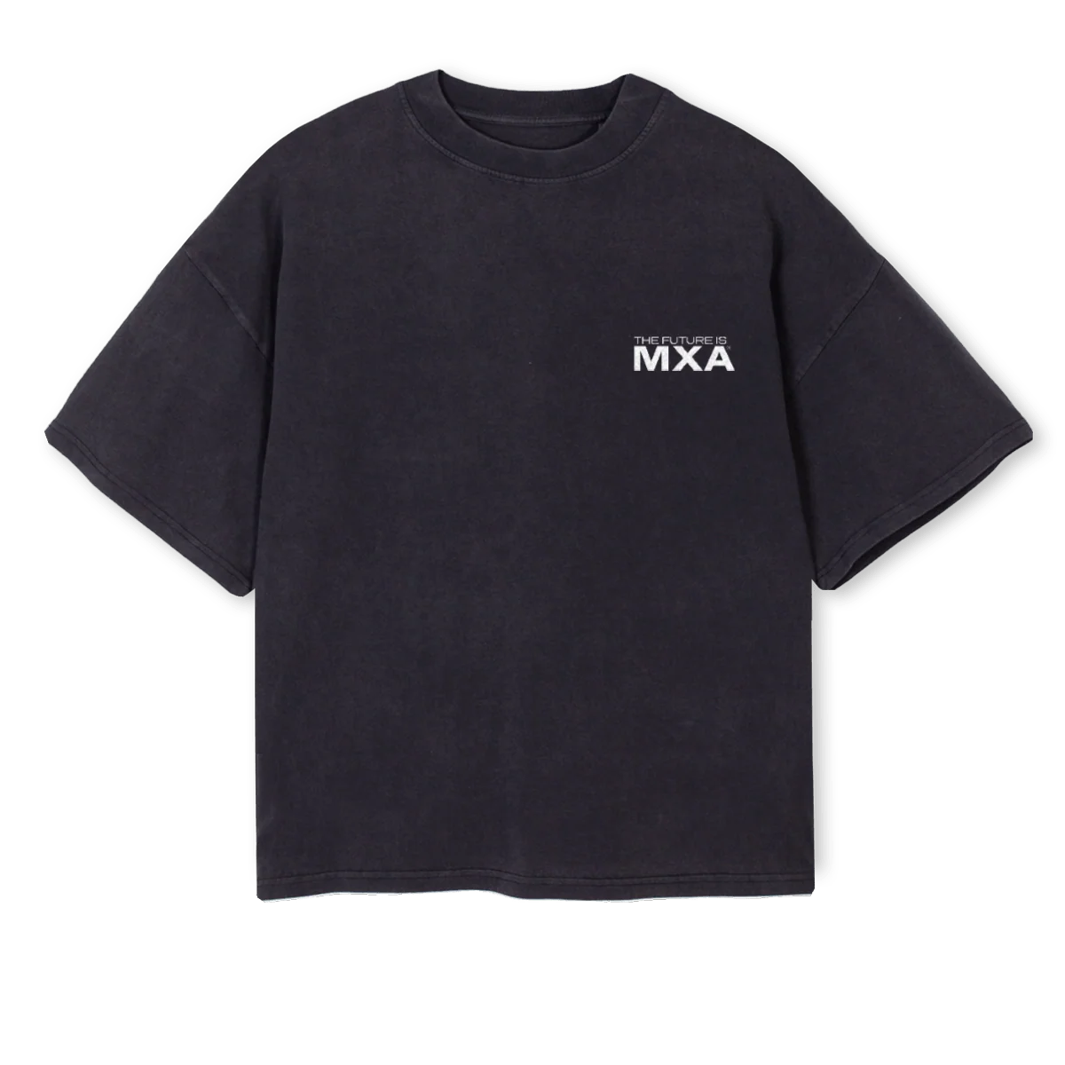 FUTUREIS Vintage Black Oversized Boxy Tee.