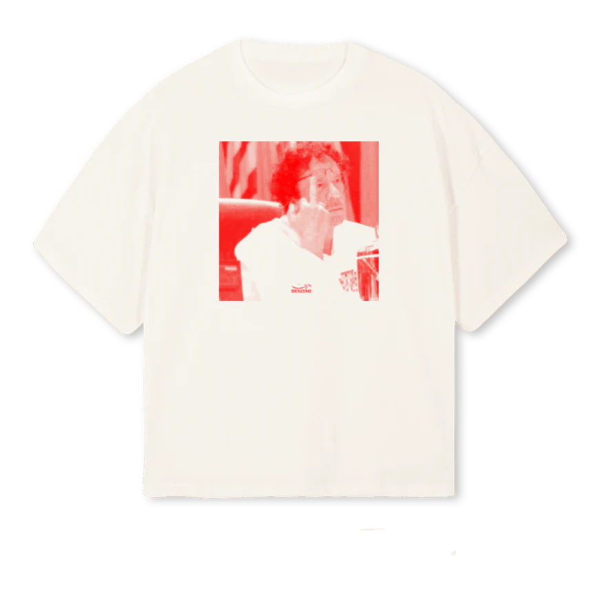 GADAFUCKS Vintage White Oversized Boxy Tee.