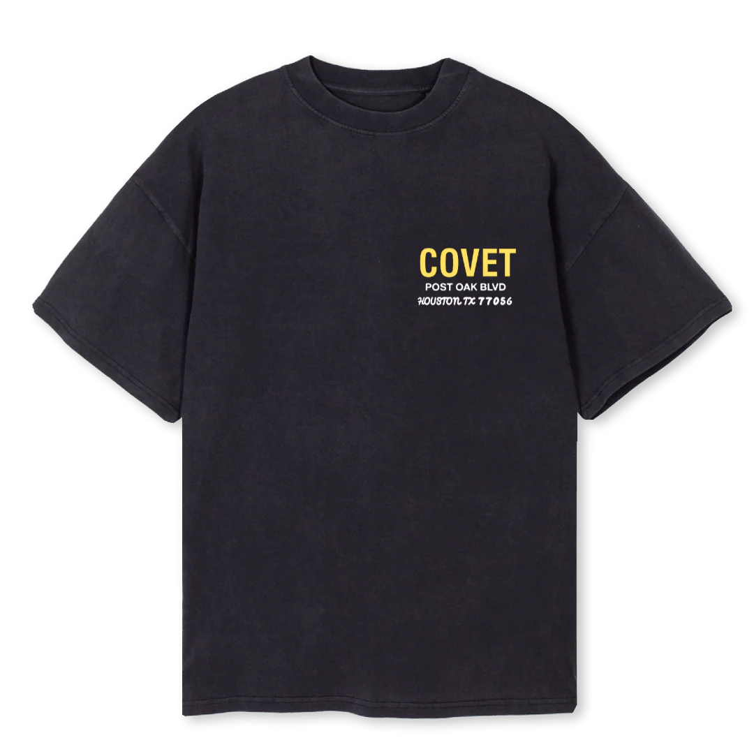 GALLERY Vintage Black Oversized Tee.