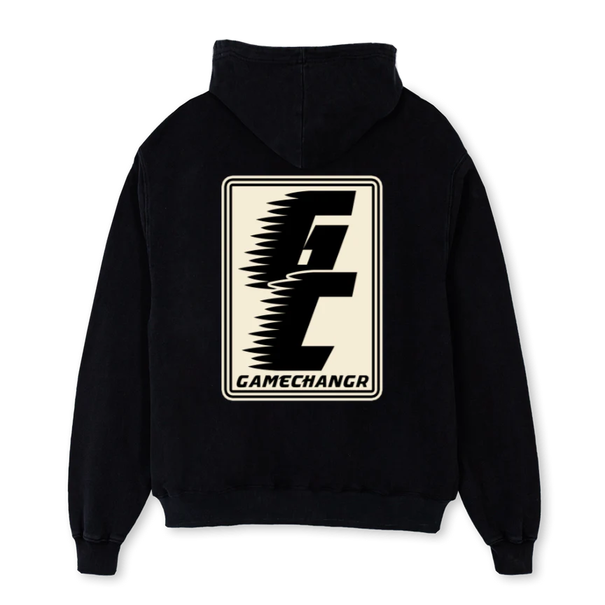 GAMECHANGR Black Oversized Hoodie. - Image 2