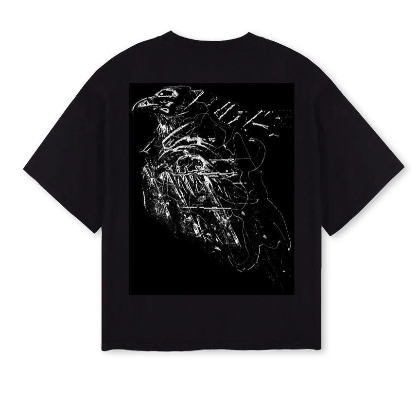 GARUDA Black Oversized Boxy Tee. - Image 2