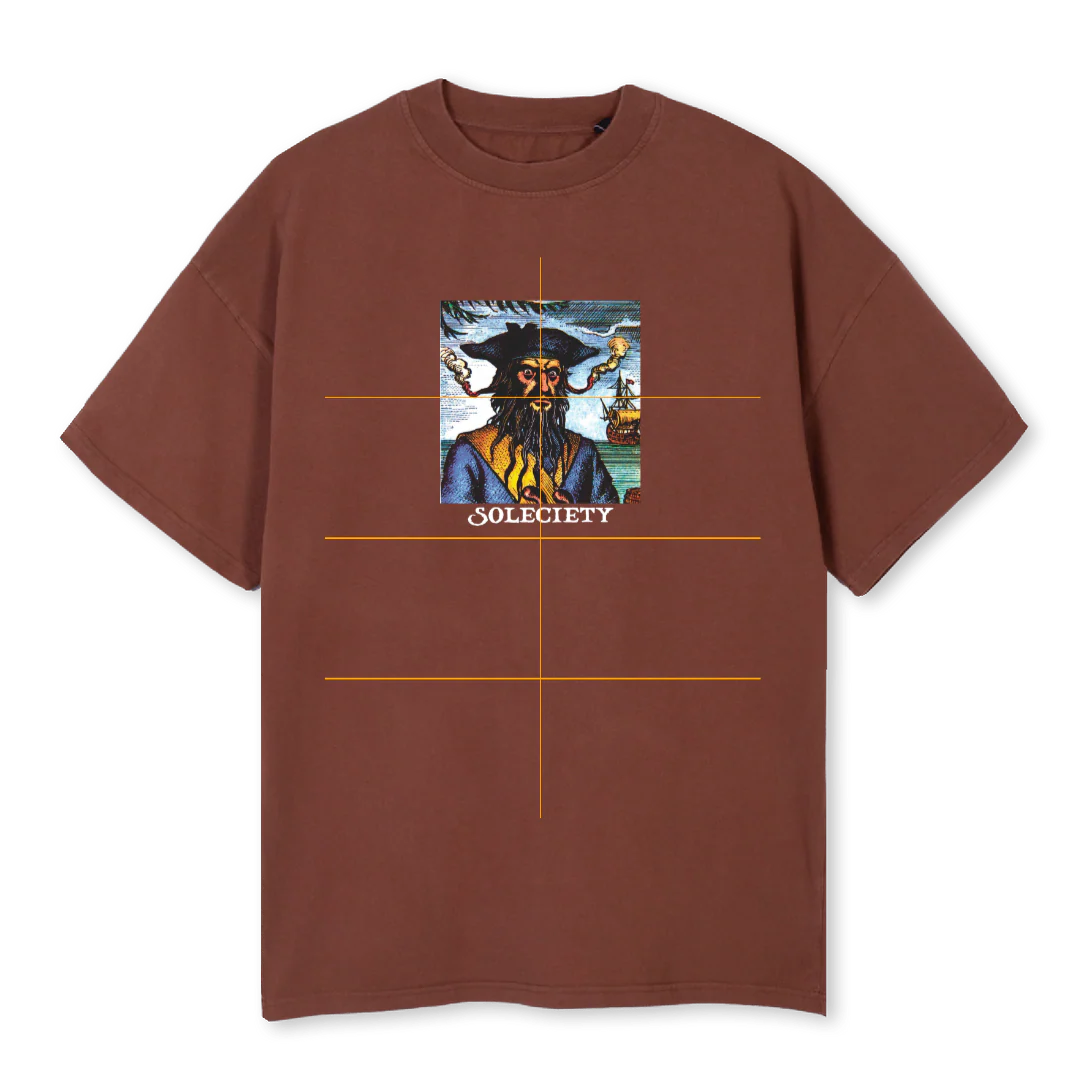 GASPY Vintage Brown Oversized Tee.