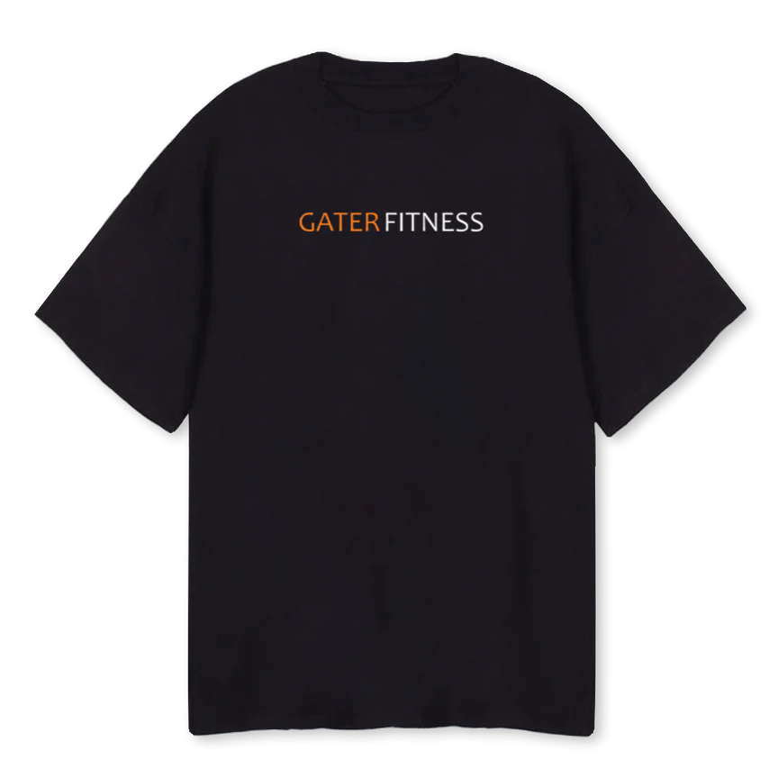 GATERFITNESSTEE Black Oversized Tee.