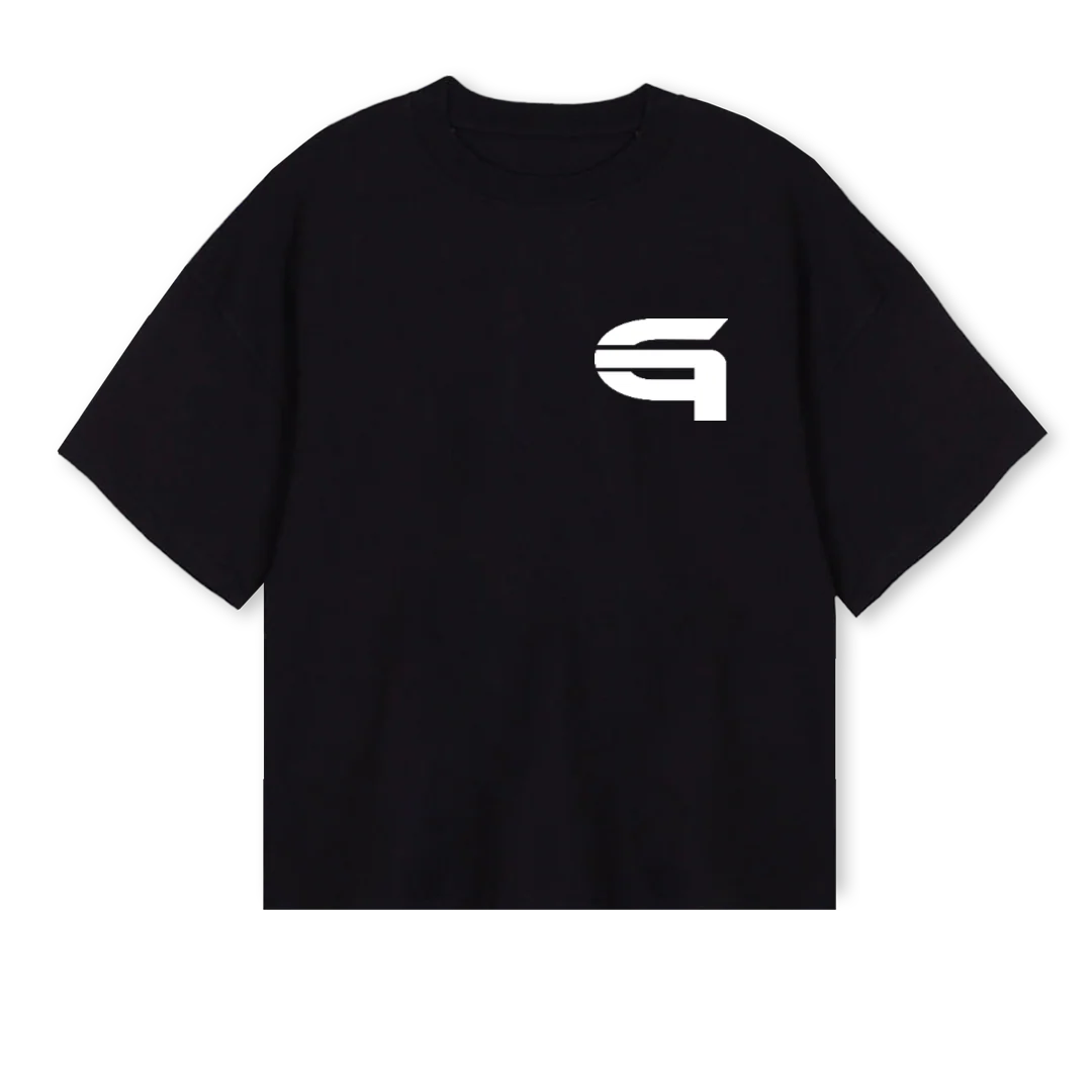 GAUTROX FINALE  Black Oversized Boxy Tee.