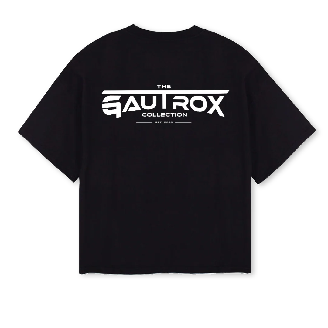 GAUTROX FINALE  Black Oversized Boxy Tee. - Image 2