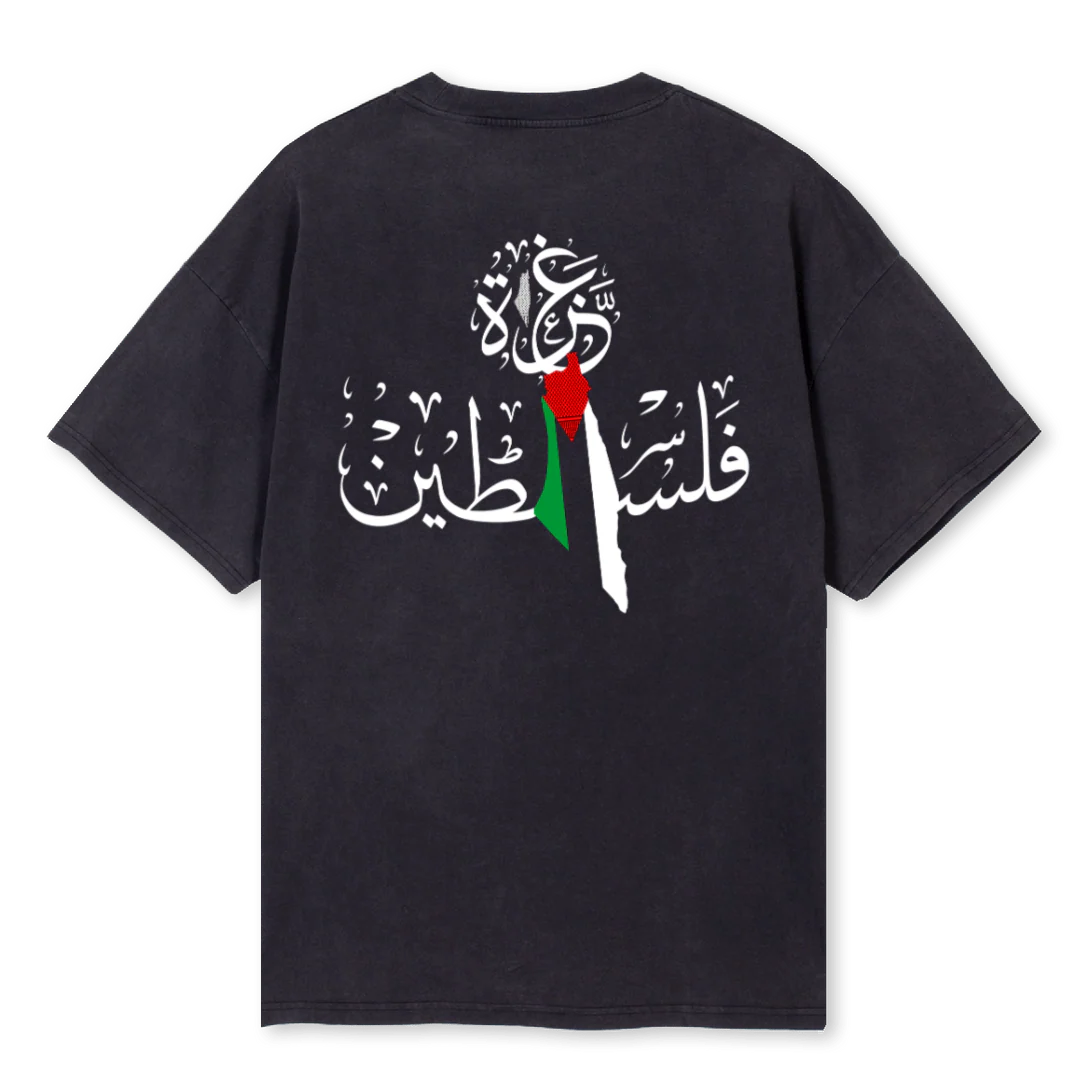GAZABDOUBLEF Vintage Black Oversized Tee. - Image 2