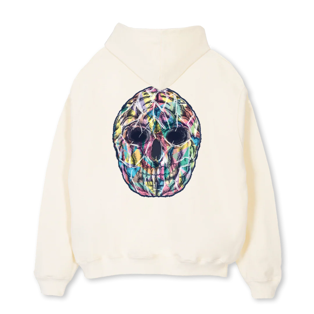 GBACREAMDROPONE Cream Oversized Hoodie. - Image 2