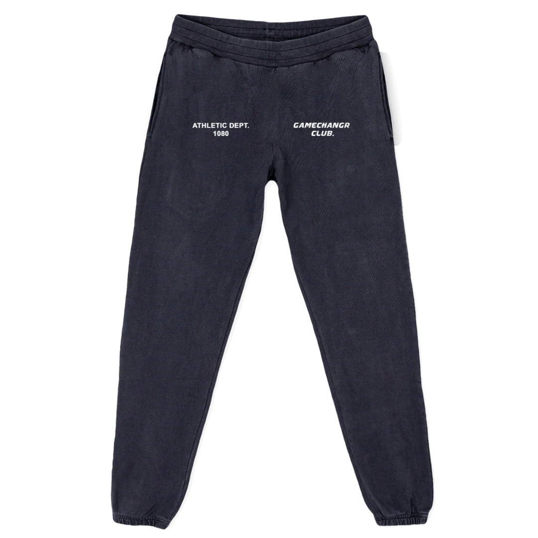 GCCLUBSWEATPANTS Vintage Black Relaxed Sweatpants.