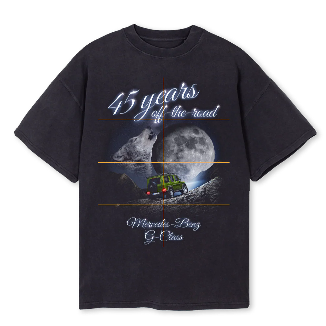 GCLASSSAMPLEONE Vintage Black Oversized Tee.