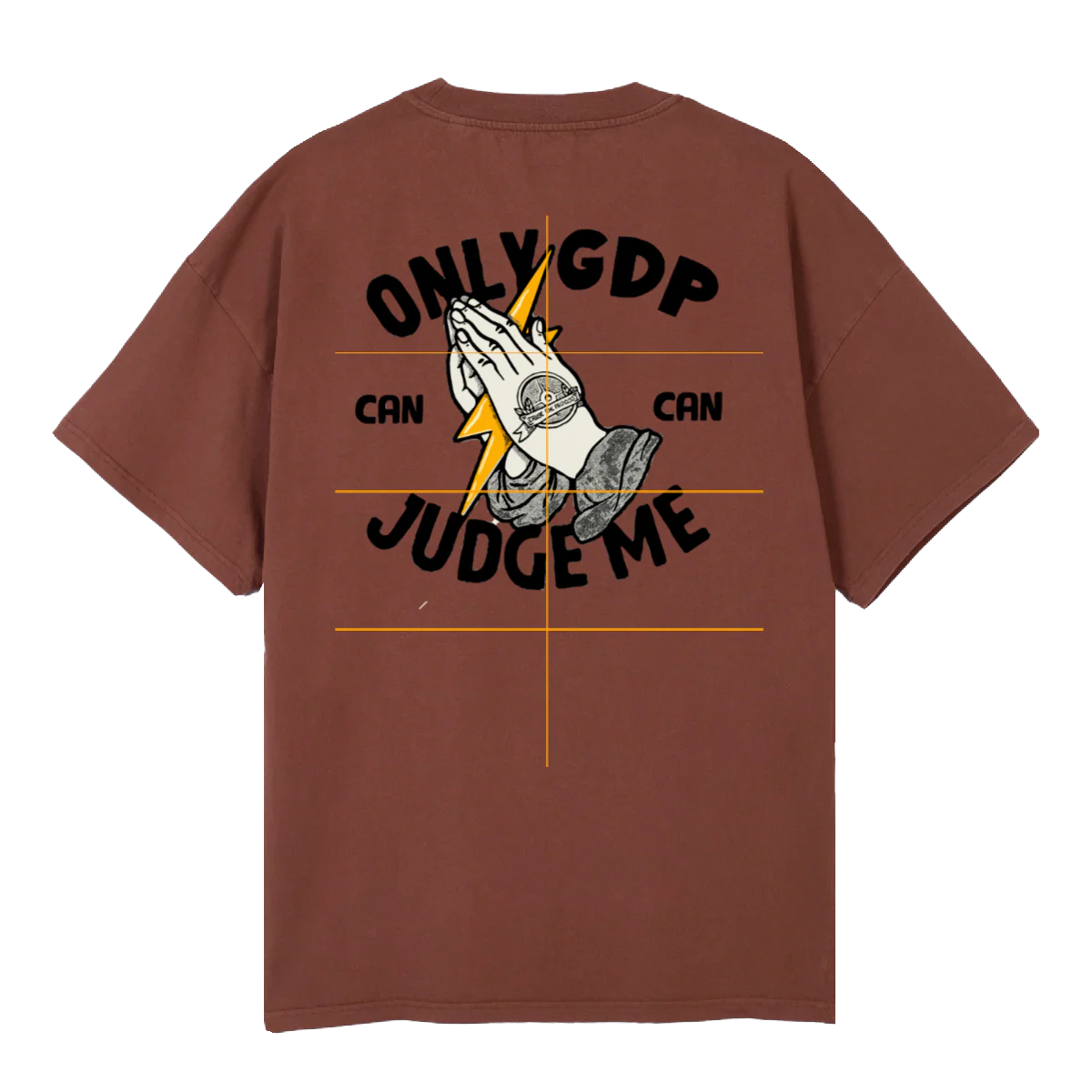 GDP Vintage Brown Oversized Tee. - Image 2
